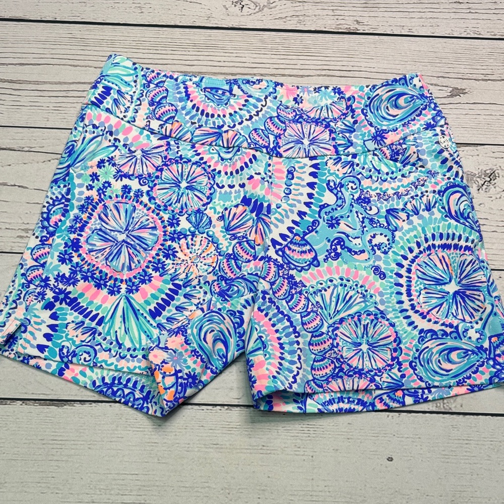 Womens LILLY PULITZER Luxletic Shorts Nakia Style Size 8